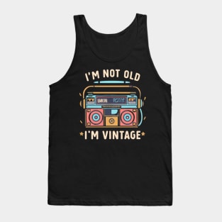 Music vintage rétro style Tank Top